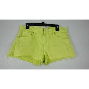 Women's Textile by Elizabeth & James Green Yellow  Shorts Sz. 31